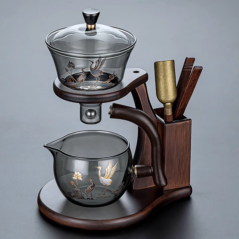 玻璃茶具套装公道杯茶滤一体分茶器懒人自动泡茶神器功夫茶壶茶杯