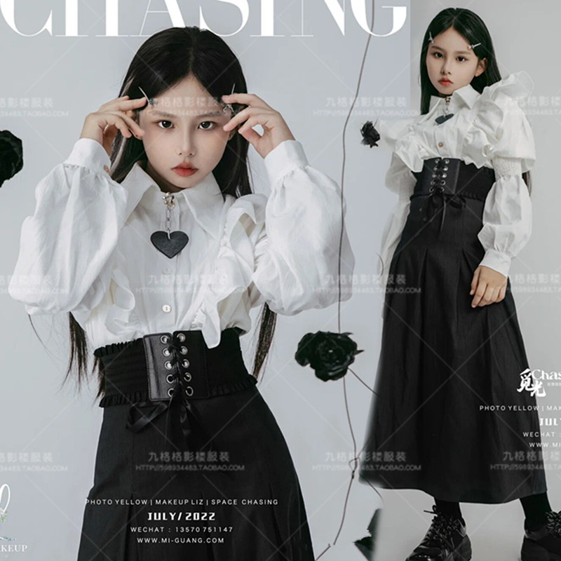 大童走秀潮服舞台表演比赛服装模特演出服儿童摄影写真拍摄艺术照