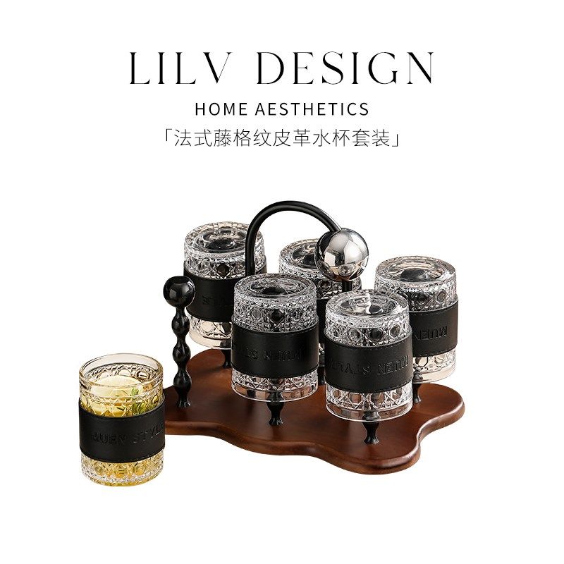 法式星球杯子套装家用客厅待客玻璃水杯一整套轻奢高级感,餐饮具,水具套装,淘宝优惠券,粉丝福利购,淘宝优惠卷