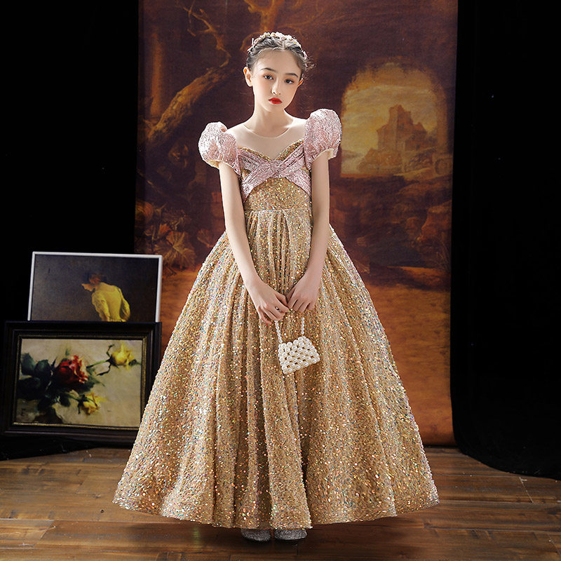 儿童晚礼服女童公主裙花童小孩主持人模特走秀摄影钢琴演出服高端,童装/婴儿装/亲子装,儿童礼服,淘宝优惠券,粉丝福利购,淘宝优惠卷