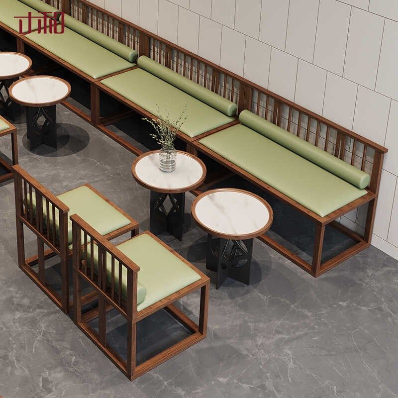 国风咖啡厅卡座沙发酒吧包厢新中式沙发奶茶V店茶室桌椅铁艺,商业/办公家具,卡座,淘宝优惠券,粉丝福利购,淘宝优惠卷