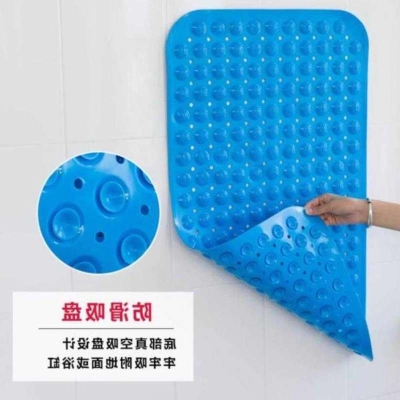 白色吸盘卫生间地l垫防水防滑垫贴淋浴地淋浴间家里橡胶网状地面