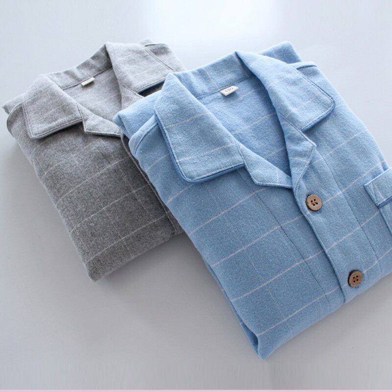 秋冬全棉绒布儿童男童男孩长袖睡衣套装纯K棉女童保暖家居服亲子