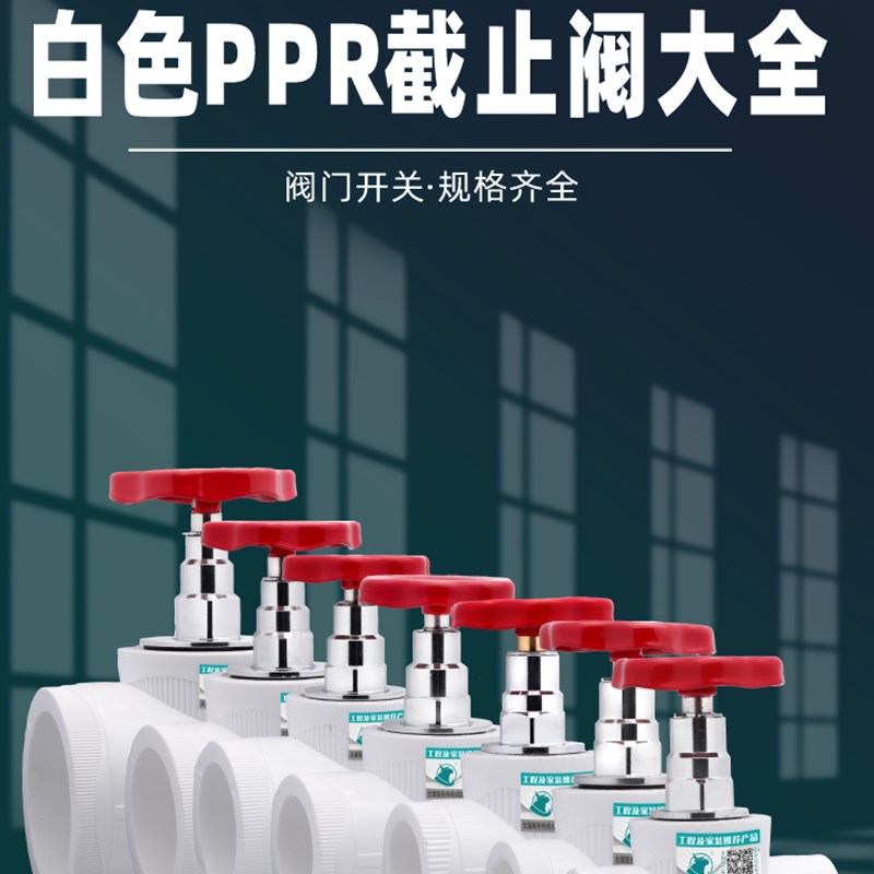 326375PPR20m254050截止阀升降热熔水管阀门开关管件接头配件大全