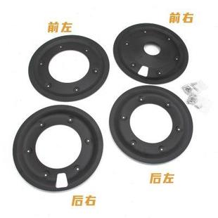 QJ閃300s改裝 飾蓋 封閉輪轂輪圈蓋鋁合金全覆蓋輪專用直上車輪裝