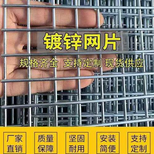小格铁丝网片鸟笼兔笼鸽舍鸽棚围网镀锌护栏网养殖底网镀锌铁丝网