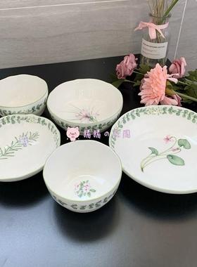 现货正品日本Noritake则武EnglishHerbs香草汤碗饭碗水果碗深烤碗