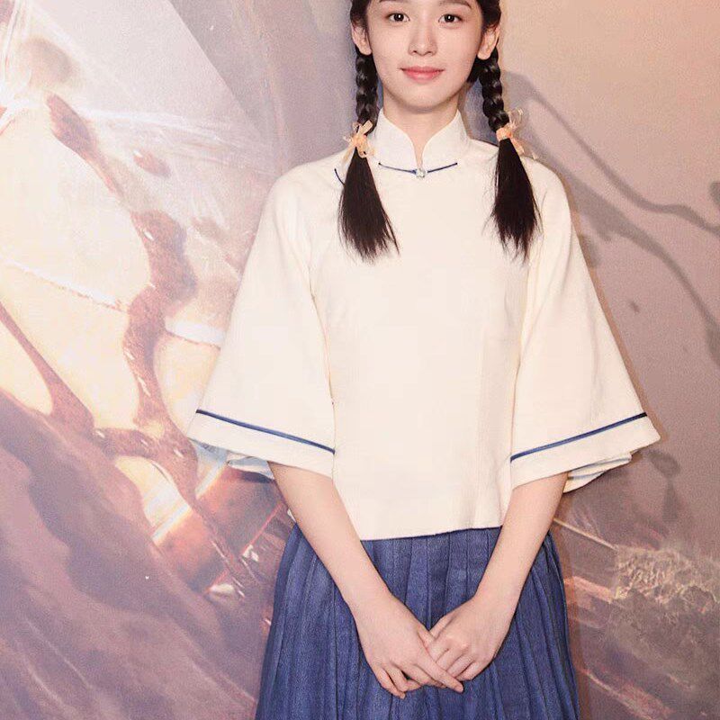 周也民国风女装学生合唱服毕业季班服五四青年中山装朗诵演讲服装