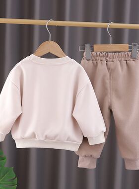 婴儿衣服春季可爱超萌纯棉卫衣8分体9套装10个月一岁男宝宝春秋装