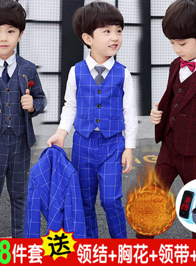 儿童西装套装3春秋4英伦花童5男童小西服7韩版8男孩帅气9礼服10岁