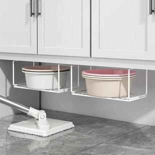 浴室柜下脸盆架卫生间p脸盆置物架洗漱台底部悬挂洗脸盆水盆收纳