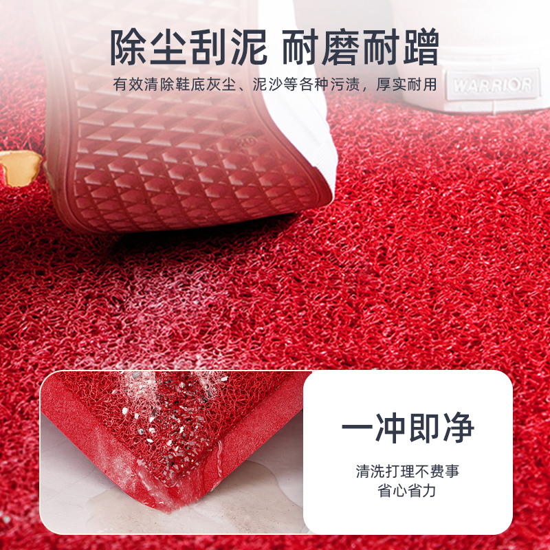 欢迎光临地毯商用门口地垫进门商铺C入户门垫M脚垫定制LOGO店铺迎