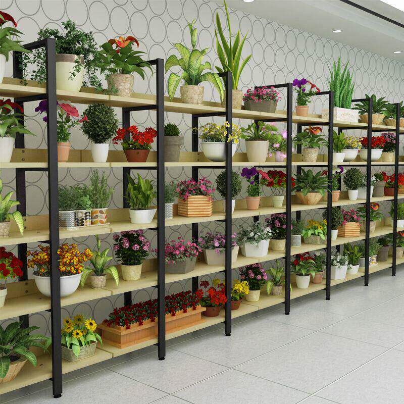 花店铁艺花架展示架落地式花盆架多层欧式花架客厅阳台多肉花架子