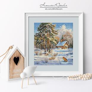 十字绣2025新款 冬日森林 小件线绣客厅餐厅 CC3520