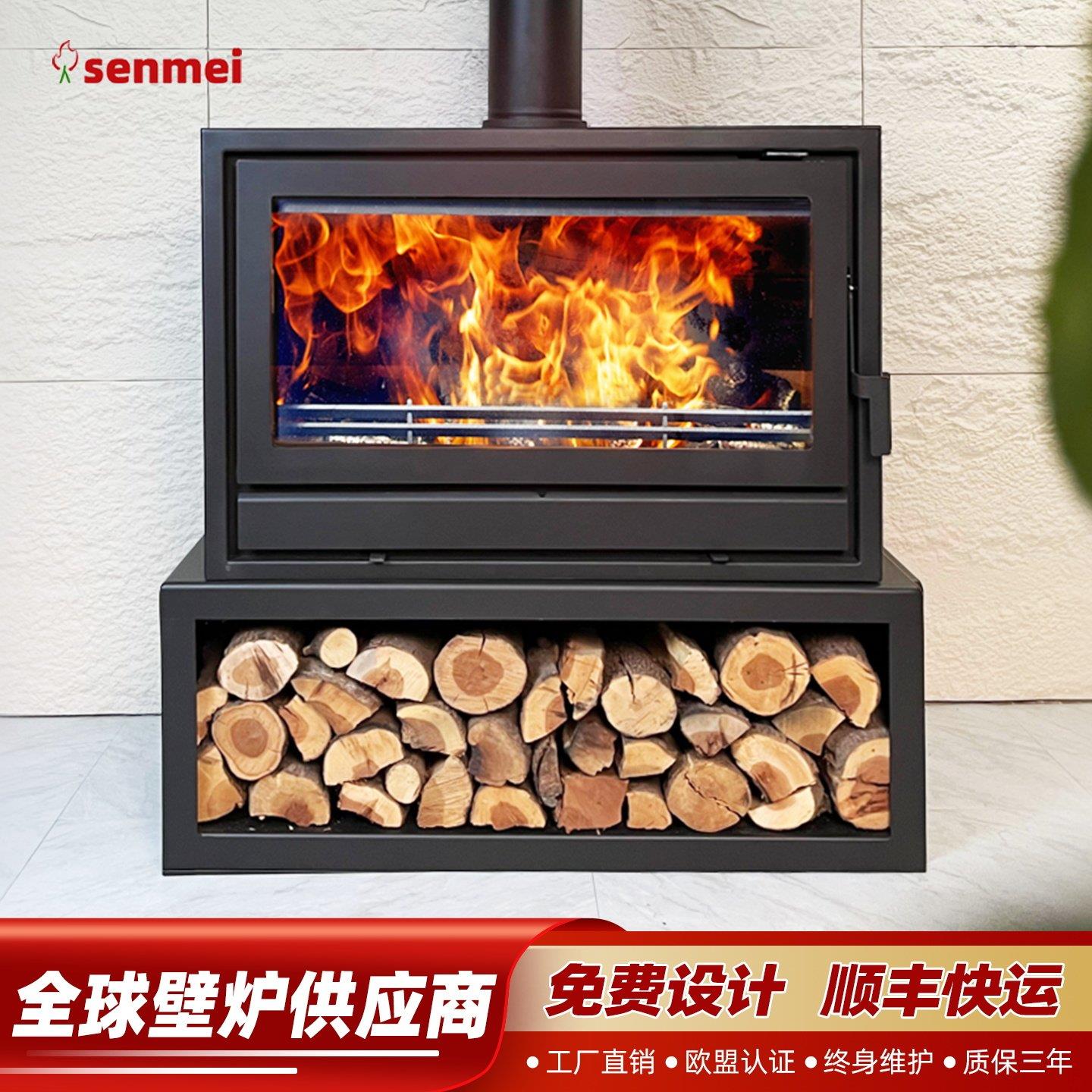 senmei 钢板真火壁炉欧式燃木取暖柴火现代IMX2L1/L4