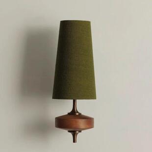 布衣壁灯法式覆古壁灯卧室床头灯中古风客厅背景墙装饰灯