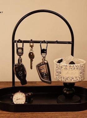 入口门，入口钥匙收纳饰品，彷古风格家居鞋柜，法式高端无障碍豪