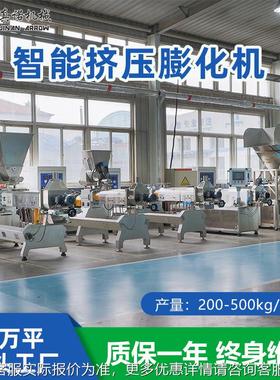 双RPZ螺旋膨化键机一启动出料均匀物料适应广性食品挤压头机源厂