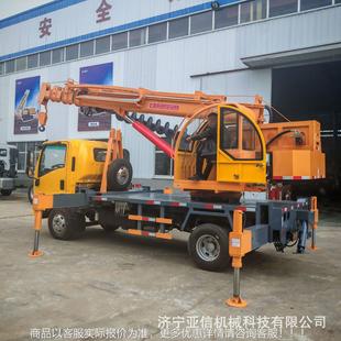 5吨车吊钻一体机 钻设备电线潜孔吊汽机 五54十铃卡杆车吊底盘加装