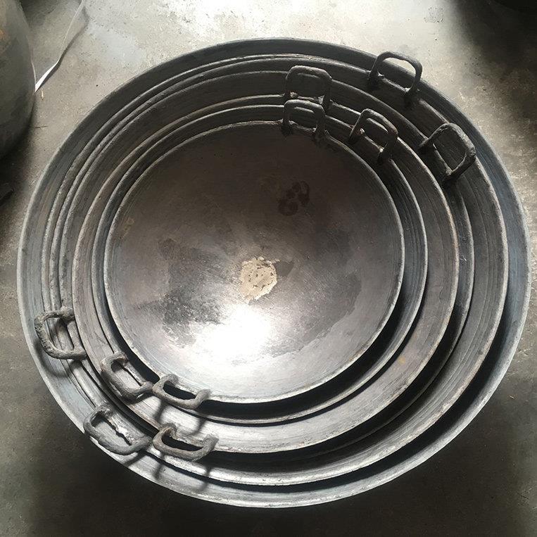 紫金锅无涂层铸铁健康炒锅传统铁锅加厚老式不粘锅无烟炒菜锅双耳
