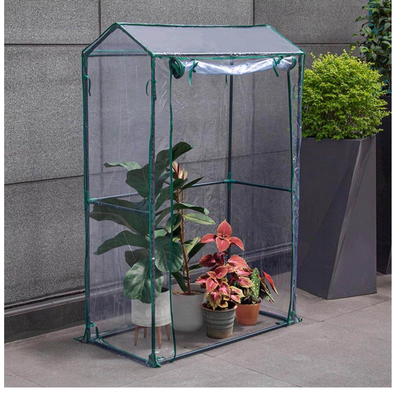 植物温室防冻棚防雨冬保温棚温室阳台花园小温室保温棚苗木花房
