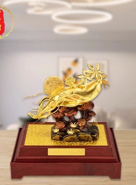 威弗列德金箔人生如意客厅办公室摆件客户同事领导生日礼物可定制