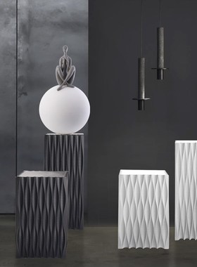 现代简约摆件增高台民宿服装店摆台客厅样板房电视柜雕塑展示台