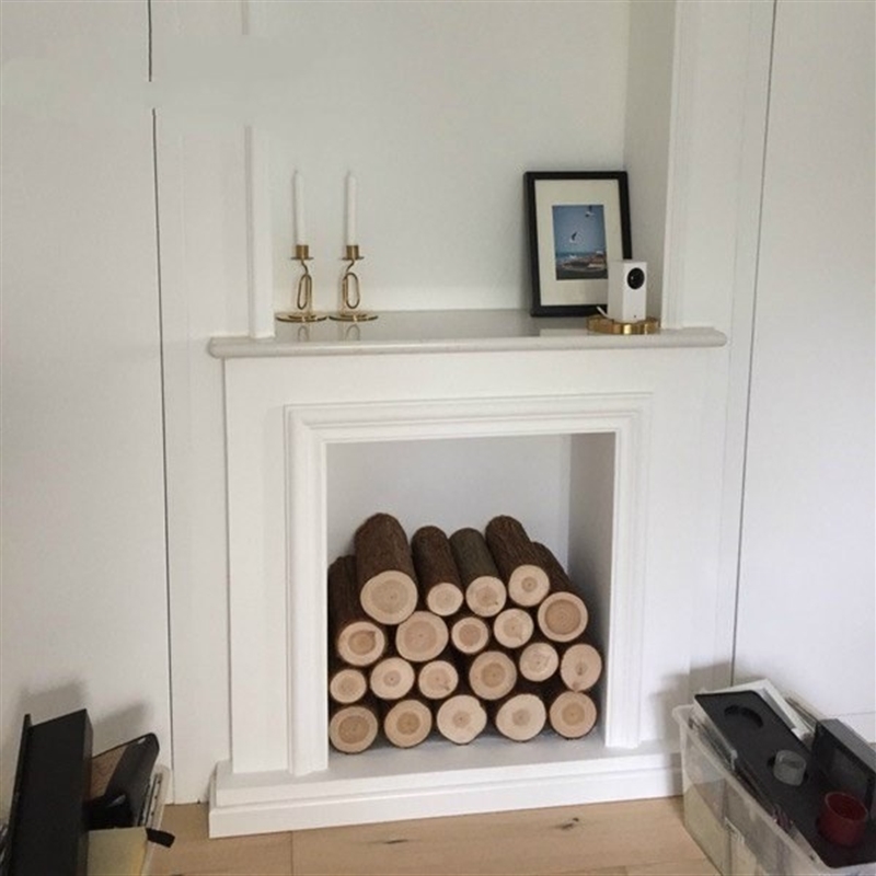 小木桩杉树壁炉摆放装饰木柴原木摆件拍摄道具P装饰木头圆木桩围