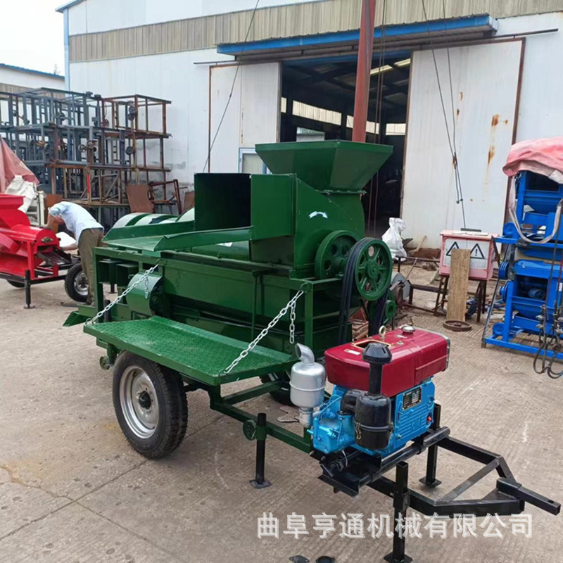 出口毛里塔尼亚脱粒机 柴油大型水稻脱粒机 大豆玉米多功能脱粒机