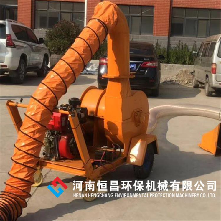 定制柴油机自吸式移动树叶粉碎机小区街道枝叶磨碎机