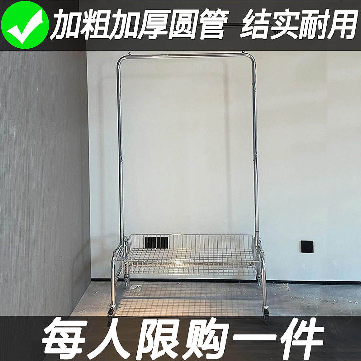 服装店展示架小礼服落地挂衣货架推车女装婚纱可移动购物车篮带轮
