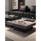 意式 极简岩板茶几2025新款 大理石现代简约轻奢高级感茶几