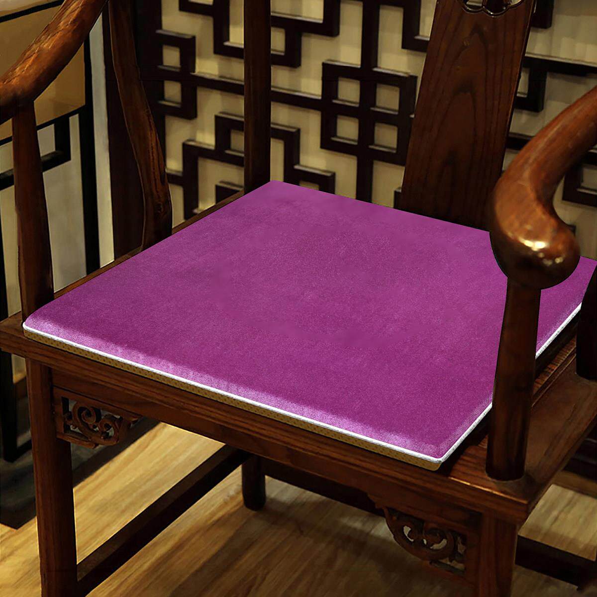 中式丝绒防滑椅垫 实木沙发专用坐垫 可定制红木家具坐垫 45X50CM