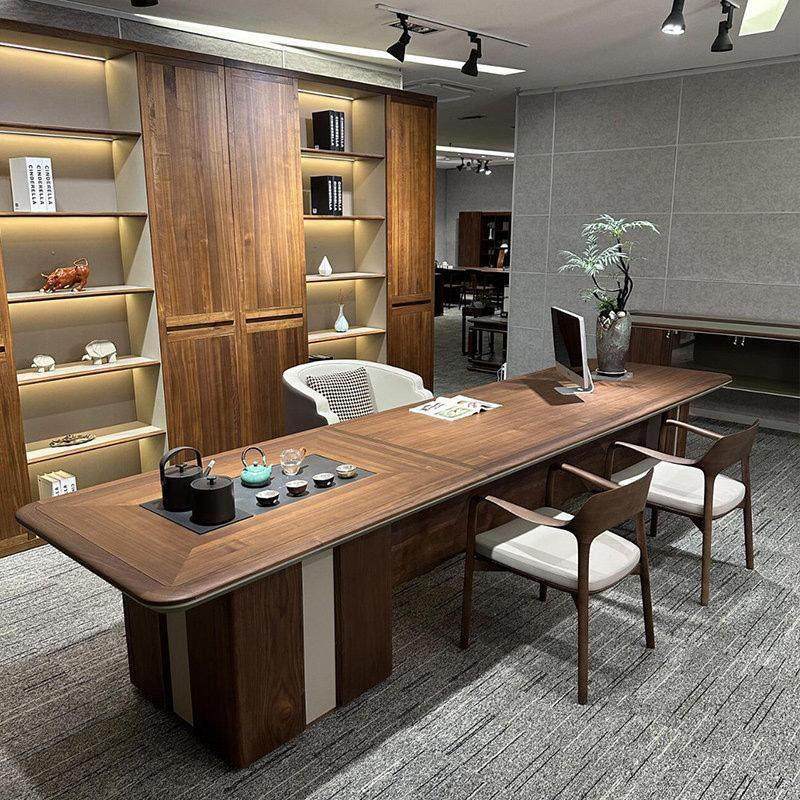 新中式茶桌椅组合高端家用茶台现代高级感简约办公室泡茶桌胡桃木,住宅家具,家用茶台/茶桌,淘宝优惠券,粉丝福利购,淘宝优惠卷