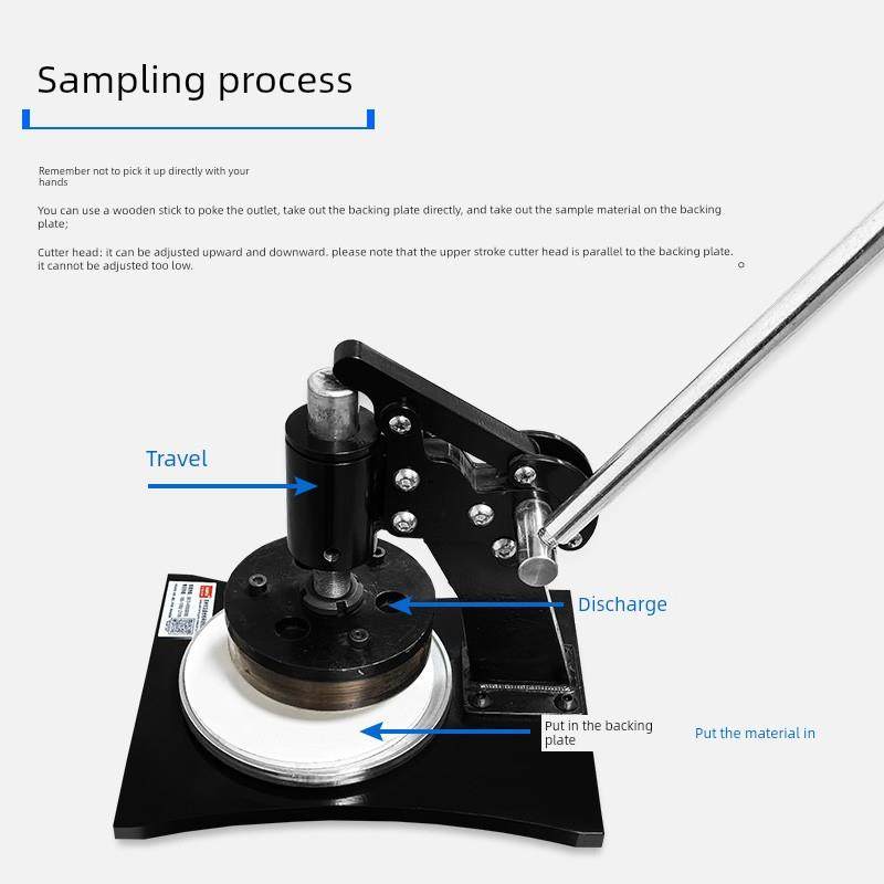 中国分数手压取样刀纸纺织织物克重计取样器织物薄膜模型