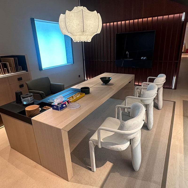 新中式实木茶桌椅组合现代简约轻奢家用客厅别墅办公室侘寂风家俱