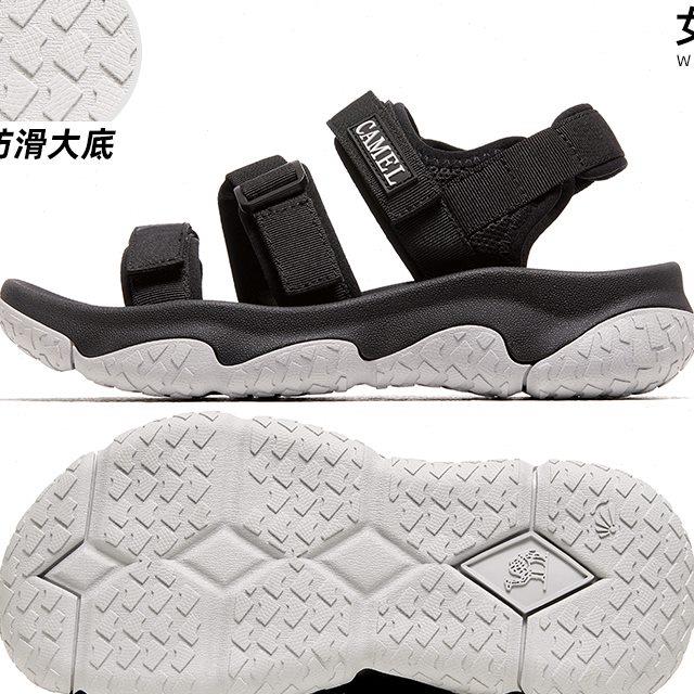 骆驼户外凉鞋女士2024夏季新款溯溪涉水速干防滑魔术贴运动沙滩鞋