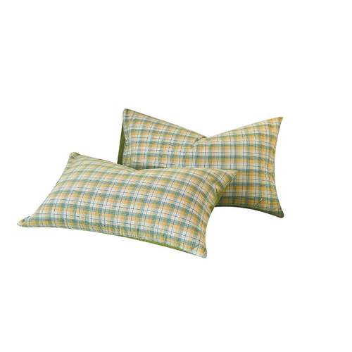 A类纯棉水洗棉枕套一对装100全棉48cmx74cm双人整头套乳胶枕头套