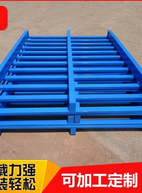 冷轧钢制托盘栈板货架物流叉车周转金属托盘重型铁卡板存储托盘