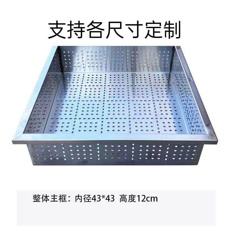 不锈钢豆腐模具卤水嫩大豆腐盘子白钢豆腐筐家用商用套框加厚定制