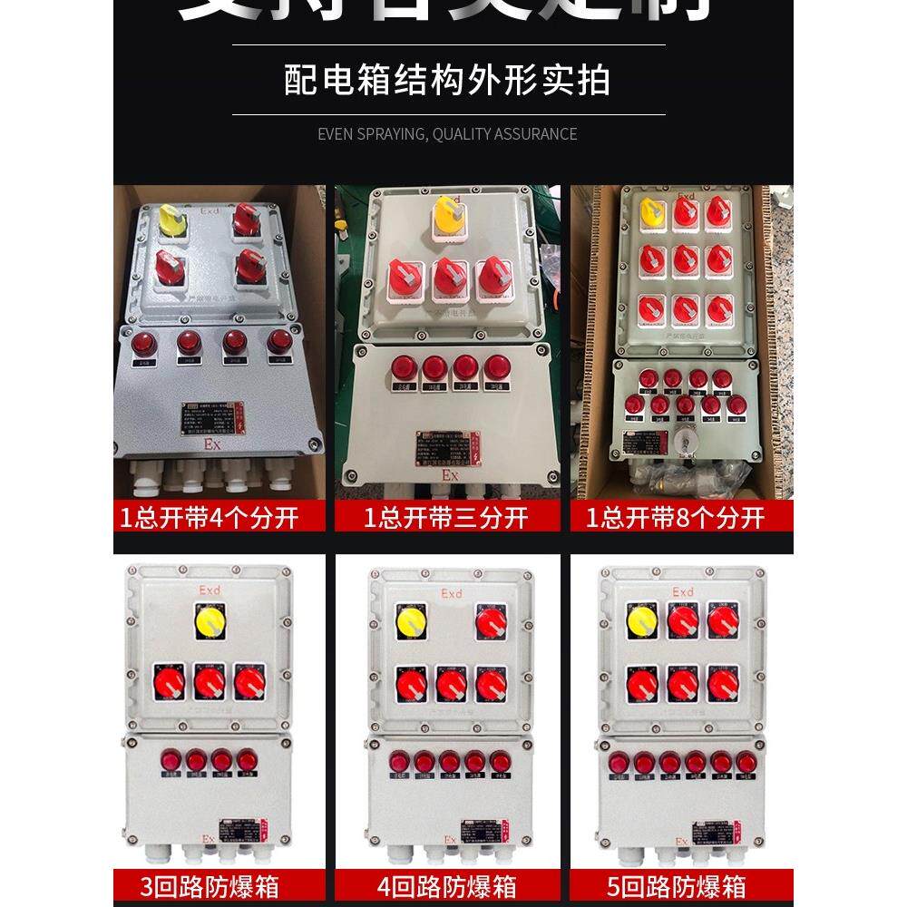 防爆插座箱配电箱铸铝检修电源箱动力照明控制箱成套开关柜不锈钢