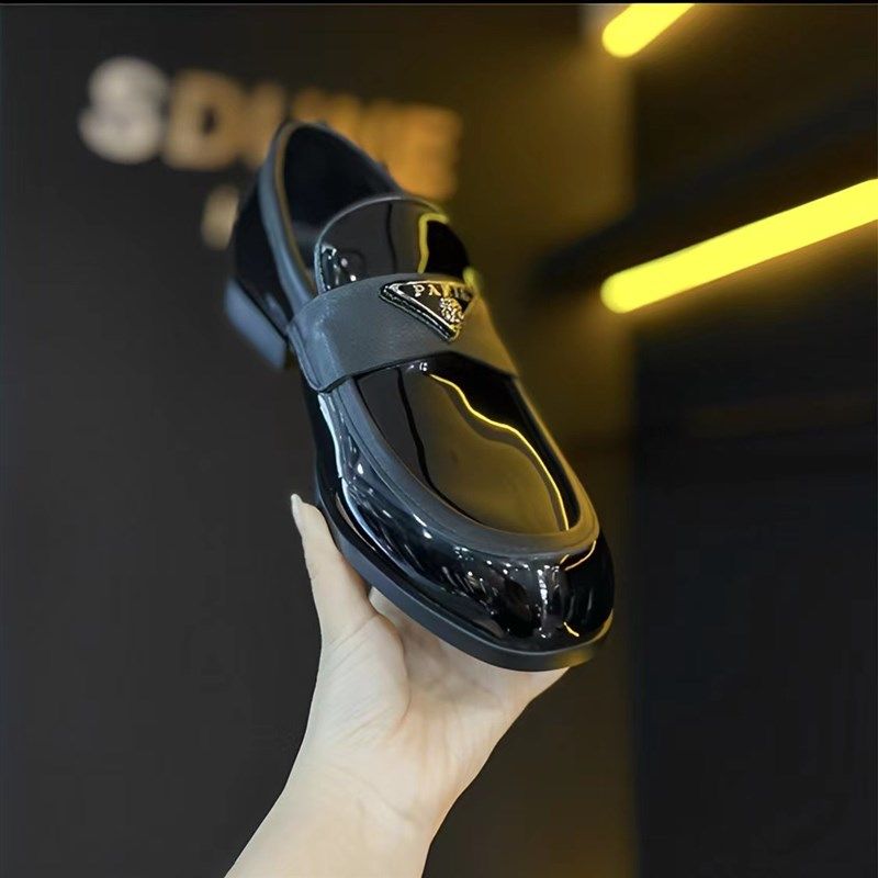 8721男鞋春夏季商务休闲鞋真皮豆豆鞋懒人驾车皮鞋漆皮软底鞋子