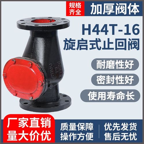 H44T-16旋启式止回阀门铸铁铜芯法兰止回阀DN50 80 100 150 200