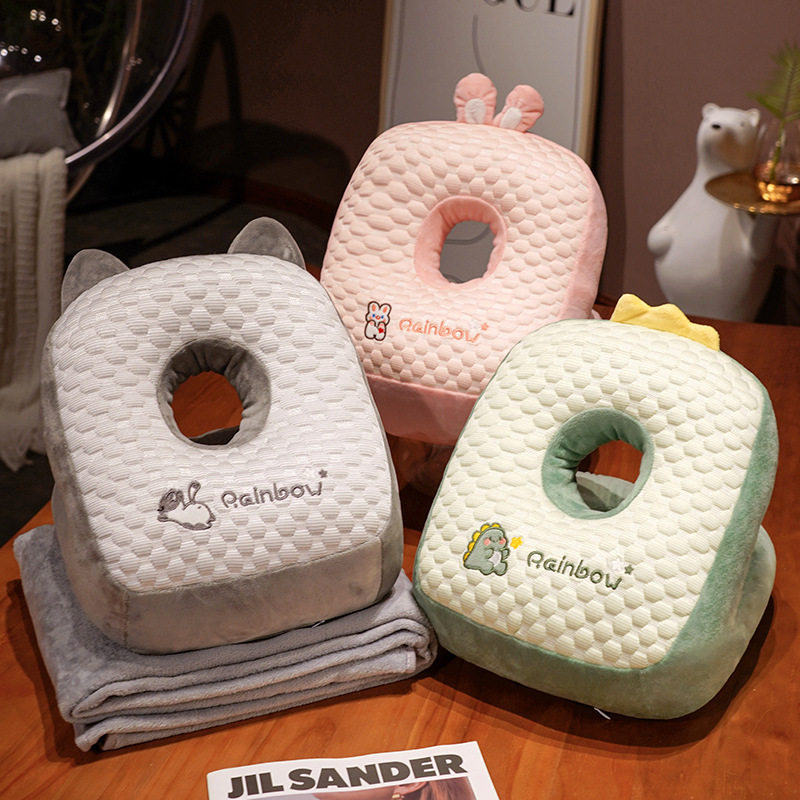 午睡枕趴睡枕小学生U形抱枕办公室趴桌上睡觉枕头午休神器夏季