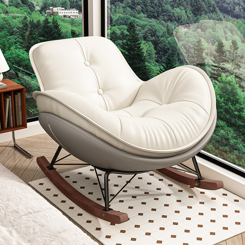 实木摇摇椅躺椅成人阳台单人沙发椅家用客厅休闲椅可睡可躺懒人椅