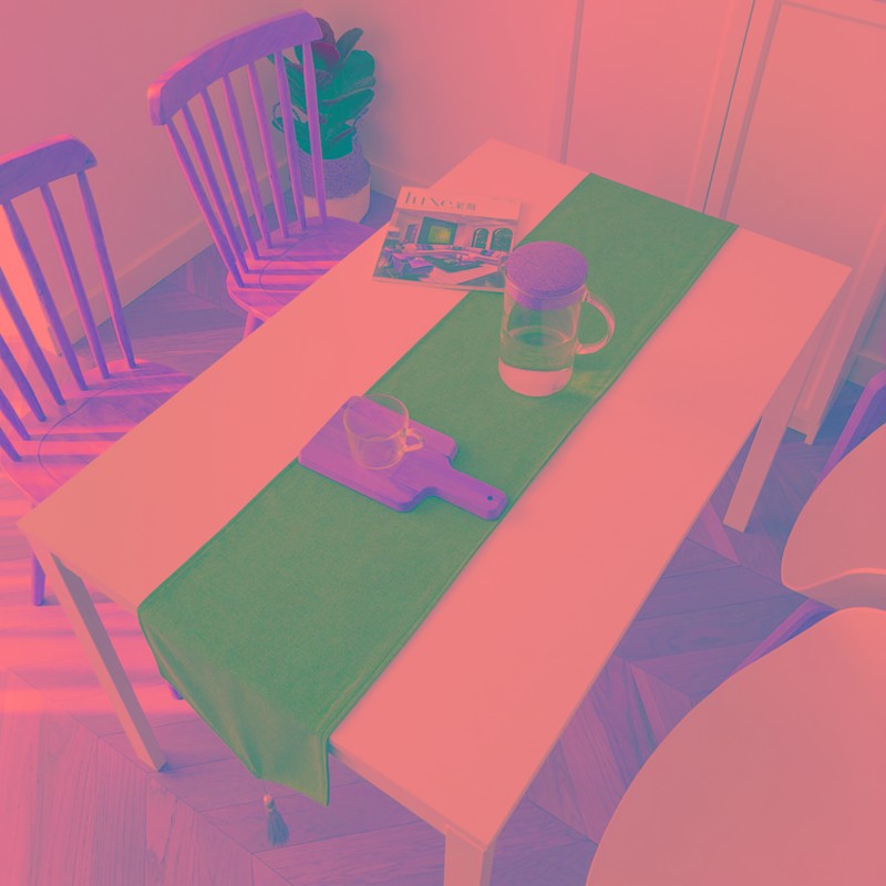 简约现代中式g禅意餐桌棉麻桌旗纯色茶几电视柜桌布玄关床旗茶道