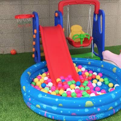 儿童室内加厚滑梯家用组合幼儿园C多功能滑滑梯宝宝秋千海洋球池