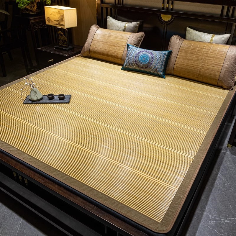 学生单人凉席90x190席子1米2床竹席1.15x1.9两面1.35x2米草席1.8m