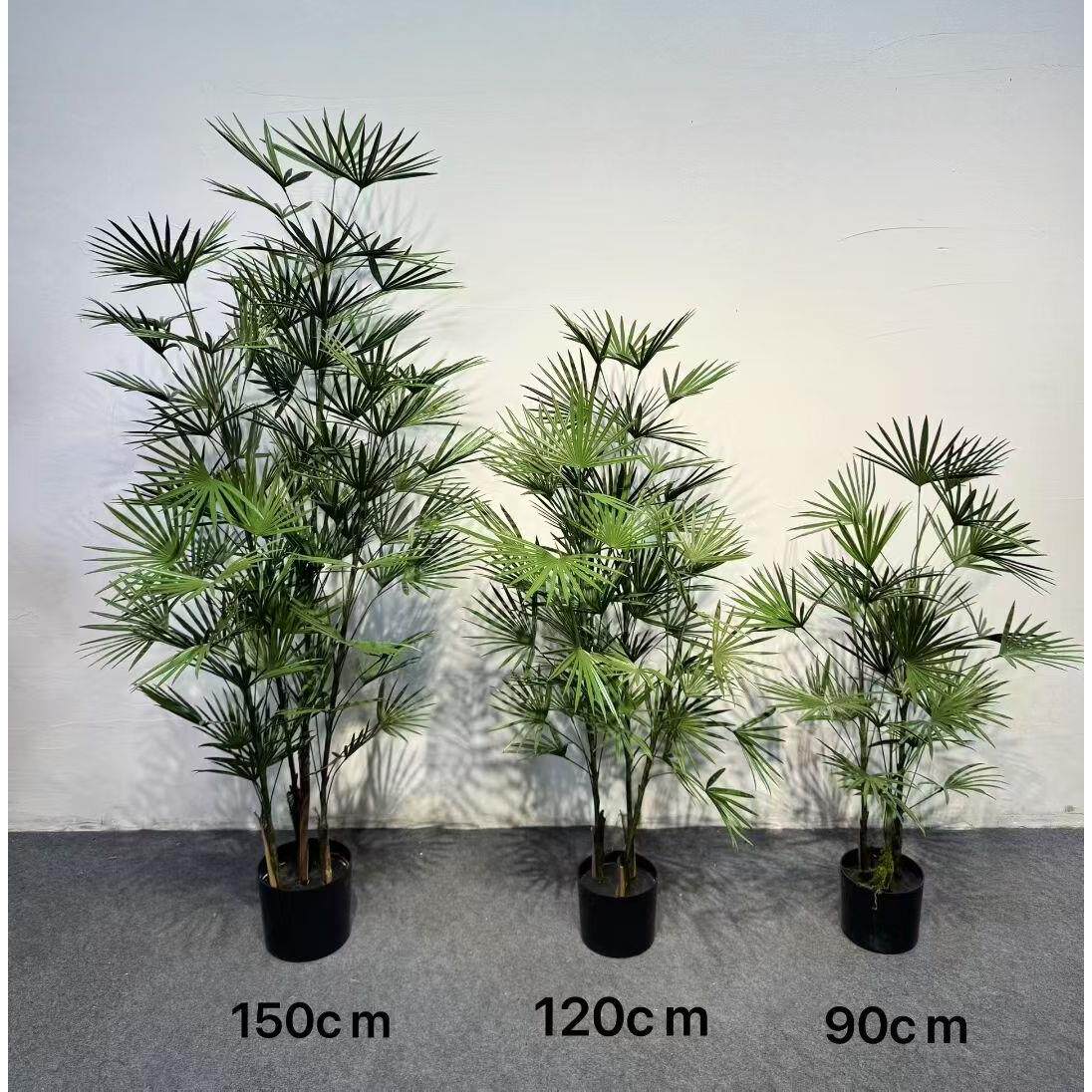 彷真绿色植物盆栽金山棕竹假竹室内客厅装饰造景摆件道具植物花箱