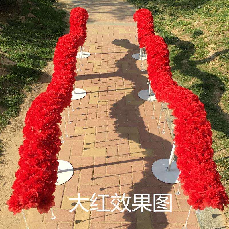 2021婚庆道具新款绢花路引铁艺过道鹊桥花艺背景装饰道具